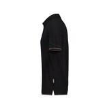 thumbnail of DASSY® Orbital Poloshirt, D-FX Flex, 97% Baumwolle Piqué, Strickkragen, Firmenveredelung, Art. 710011 schwarz/anthrazitgrau 3XL