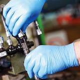 thumbnail of 10x90 Stück Nitrilhandschuhe puderfrei Safe Light Blau Größe XXL Einweghandschuhe Arbeitshandschuhe Einmalhandschuhe