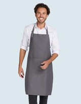 thumbnail of LISBON - Organic Heavyweight Bib Apron with Pocket: One Size / Caramel