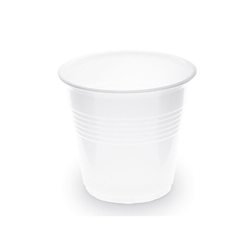 4800 Becher Trinkbecher Getränkebcher 80 ml Ø 57 x 54 mm weiß PP