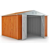 thumbnail of Deposito attrezzi box acciaio capanno lamiera zincata 327x269cm x h 215cm - 132 kg - 8,80mq LEGNO