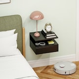 thumbnail of HOMCOM Comodino Sospeso Moderno per Camera da Letto, Nero