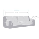 thumbnail of Copridivano Valeria 4 posti beige 190