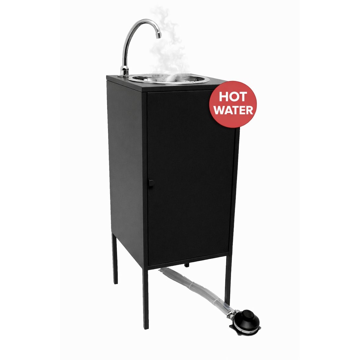 Lavello Noir Plus, Lavandino Portatile Autonomo indipendente con acqua calda