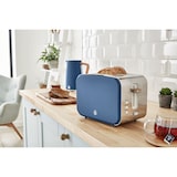 thumbnail of SWAN STP2090BLUNEU Set Frühstückskocher, kabellos, 1,7L Toaster Breitschlitz 2 Nordic Blau, Blau, 2200W