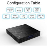 thumbnail of Box Android 9.0 4K 1.5Ghz Passerelle Multimedia Bluetooth Wifi 4GB+32GB + SD 4Go YONIS