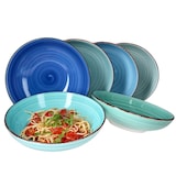 thumbnail of 6er Set Spaghetti-Teller Blue 23,5cm - 24327046