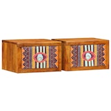 thumbnail of Cabinet de chevet avec tiroir 2 pcs Marron 35 x 30 x 22 cm