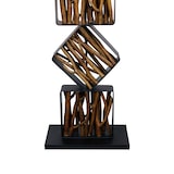 thumbnail of SalesFever Stehleuchte | Gestell Treibholz / Schirm Leinen | B 40 x T 20 x H 155 cm | Natur – Schwarz