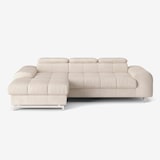 thumbnail of Divano letto 3 posti penisola sinistra contenitore poggiatesta regolabile Nura - Beige-C241563.G008