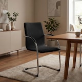 thumbnail of Freischwinger Noeleen Kunstleder schwarz