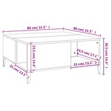 thumbnail of Table basse gris béton 80x80x36,5 cm bois d'ingénierie Modèle Ombre Nova Plus