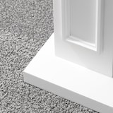 thumbnail of Camino elettrico caminetto da terra JEFFERSON in legno Bianco L 89,5 x H90,5 x P28