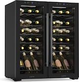 thumbnail of Klarstein Shiraz Weinkühlschrank | 2 Kühlzonen | LED-Beleuchtung | Touch-Control | freistehend Schwarz