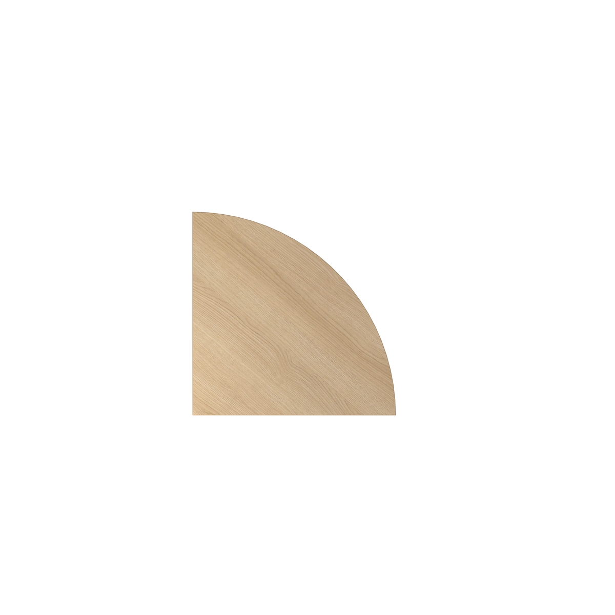 Hammerbacher-Verkettungswinkel Viertelkreis 80x80cm Eiche-VLE91/E