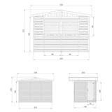 thumbnail of Quiosco de madera M150Z – 303 x 199 cm – 6 m²