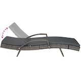 thumbnail of Aluminium Rattan Sonnenliege Océane