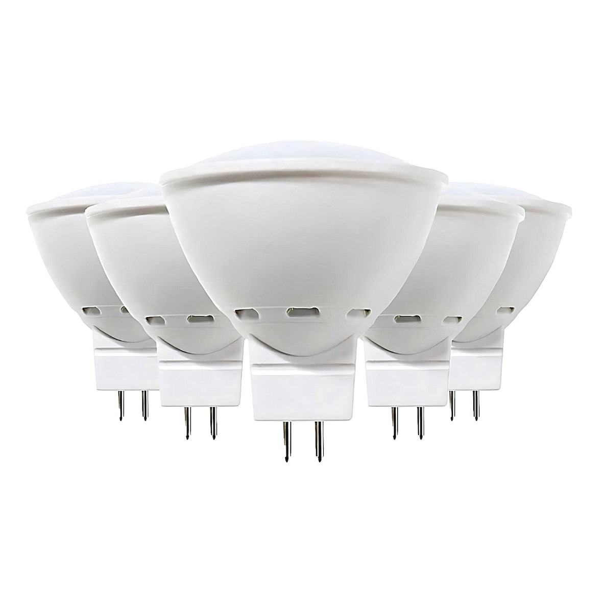 Pacote de 5 Lâmpadas Refletor LED GU5.3 6W Equi.50W 540lm 3000K 15000H Primer Líder