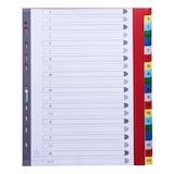 thumbnail of EXACOMPTA Jeu d'intercalaires alphabétiques en polypropylène. 20 touches multicolores. Format A4+.