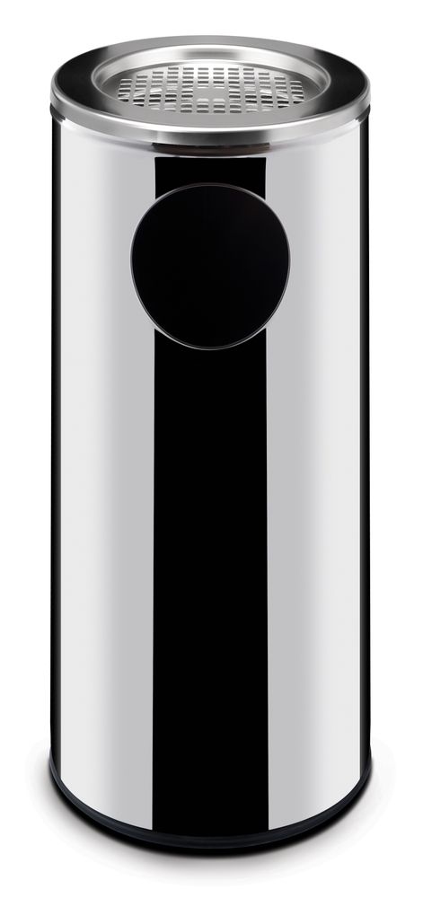 HENDI Mülleimer Standmodell mit Aschenbecher, 33L, 240x(H)660mm