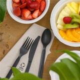 thumbnail of DOT Horeca Solutions 50 Forchette CPLA Nere Biodegradabili Compostabili monouso usa e getta forchetta bio nero