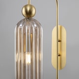 thumbnail of Applique Contemporanea Antic Metallo Oro 1 Luci Diffusore In Vetro Colore Cognac