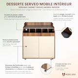 thumbnail of Mobiliara - Desserte Serveo mobile - Interieur - Mdf Finition stratifiée -  Version basse