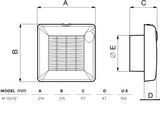 thumbnail of Kleinraumventilator Punto M 150 A P Weiß 30