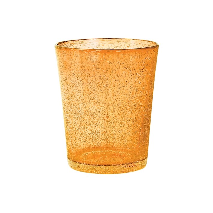 Konfekt 6 trinkgläser jade in hellorange glas cl 46