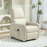 thumbnail of HOMCOM Poltrona Alzapersona Elettrica Reclinabile e Telecomando Beige
