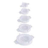 thumbnail of Relaxdays Ravioli Former 9er Set, Maultaschen, Empanada & Piroggen Ausstecher, rund, versch. Größen, Kunststoff, weiß