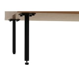 thumbnail of Kommode HWC-N78, Sideboard, 3 Schubladen 2 Türen, skandinavischer Stil Metall Holz Melamin MVG 85x150x40cm ~ natur