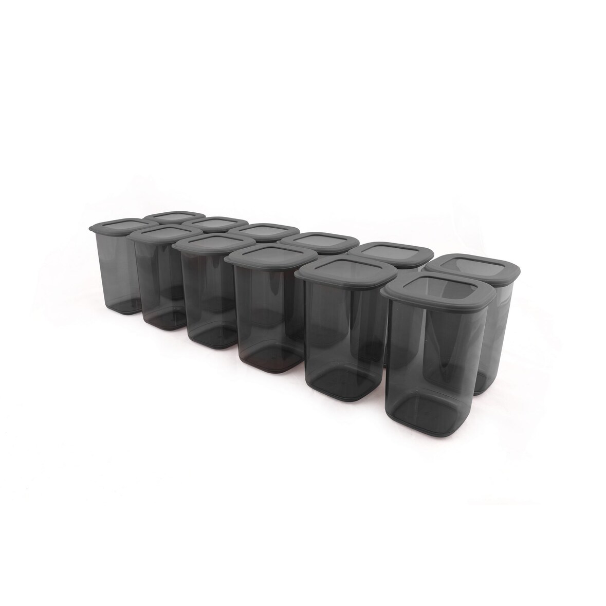 Frischhaltedosen Hermia Concept 100 % KUNSTSTOFF, 6,5 x 6,5 x 13 cm / 1200 ml (12 Stück) V1435