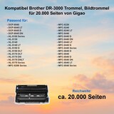 thumbnail of Kompatibel Brother DR-3000 Trommel, Bildtrommel für 20.000 Seiten von Gigao