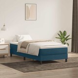 thumbnail of vidaXL Boxspringbett ohne Matratze Dunkelblau 90x210 cm Samt