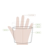 thumbnail of greenbox - Suppenbecher to go aus Karton 525 ml, Ø 114 mm, braun, Icons, 25 St.