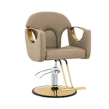thumbnail of physa - Physa Fauteuil de Coiffure avec Repose-Pieds 53-64 cm 180 kg Beige - Chaise de Salon de Coiffure Siège de Coiffure réglable en