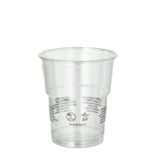 Starpak 50 Trinkbecher R-PET 0,2 l Ø 7,8 cm · 8,9 cm glasklar (89552, 50 Stück)