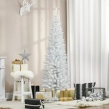 thumbnail of HOMCOM Árvore de Natal Artificial 180cm Ignífugo com 390 Ramos de PVC e Suporte de Metal Decoração de Natal para Interiores Verde