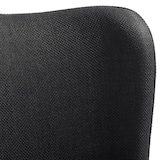 thumbnail of tectake Chaise rembourrée avec revêtement en tissu forme ergonomique noir - 405219
