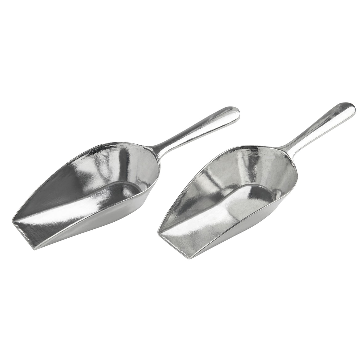 aro Multifunctioneel schepje, aluminium, 2,5 x 4,5 x 14 cm, 50 ml, erogonomisch handvat, 2 stuks