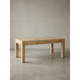 thumbnail of Couchtisch 110 x 60 x 47 cm Massiv-Holz Mango Natur, Landhaus-Stil Wohnzimmertisch Rustikal Kaffeetisch, Massivholztisch