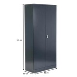 thumbnail of PROREGAL Stahlschrank BEE mit 5 verzinkten Fachböden | HxBxT 195x92x50cm | Anthrazit-Anthrazit | Werkstattschrank Werkzeugschrank Aktenschrank