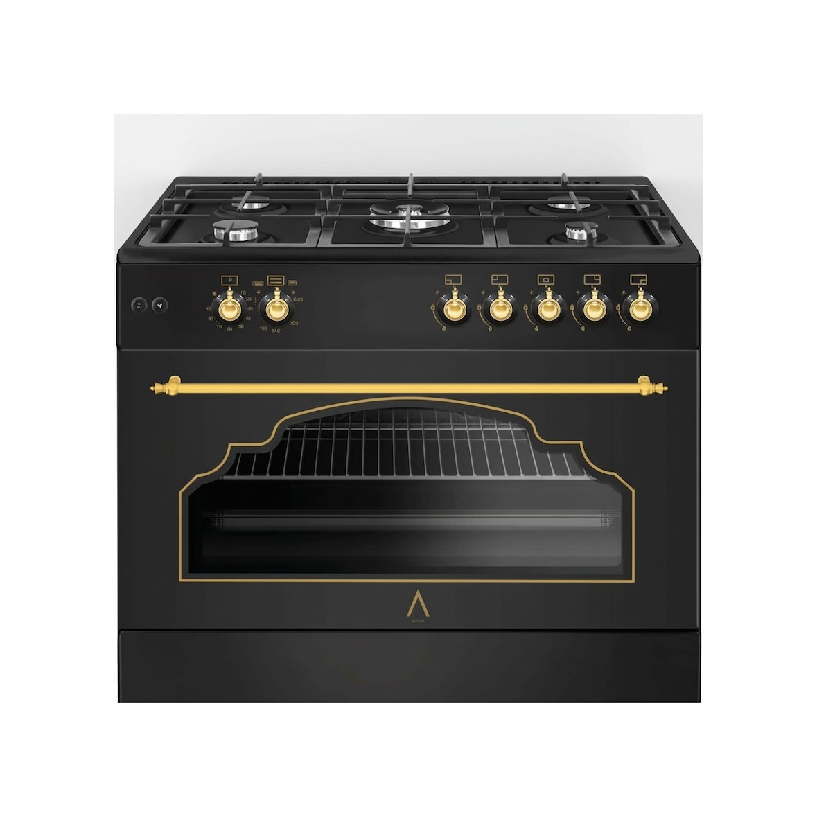 ALPHA Cocina de Gas VULCANO GOLD-90 Rustica Oro
