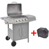 thumbnail of Griglia Barbecue A Gas 4+1 Fornelli Argento