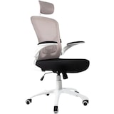 thumbnail of Sedia Ufficio EN 1335 Certificata Poltrona Girevole Ergonomica Regolabile con Poggiatesta e Poggiabraccia - Bianco