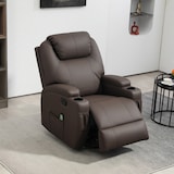 thumbnail of HOMCOM Poltrona Massaggiante Reclinabile con Poggiapiedi Marrone