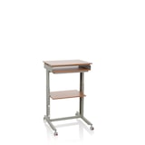 thumbnail of Computertisch / Schreibtisch WORKSTATION grau / buche hjh OFFICE