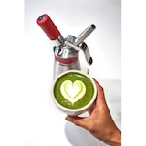 thumbnail of iSi Sahnespender Gourmet Whip Plus, Edelstahl, Ø 10.2 x 35.6 cm, 1 L, silber / rot