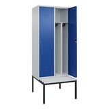 thumbnail of C+P Spind Classic PLUS, Bank, 2 Abteile, 2120x800x815mm, 7035/5010